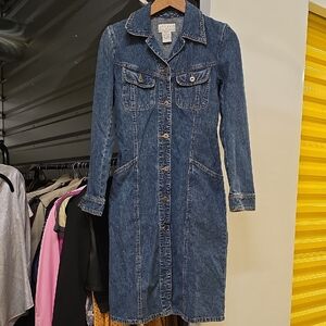 Vintage Hennes Collection Denim Button-Up Dress Size 4